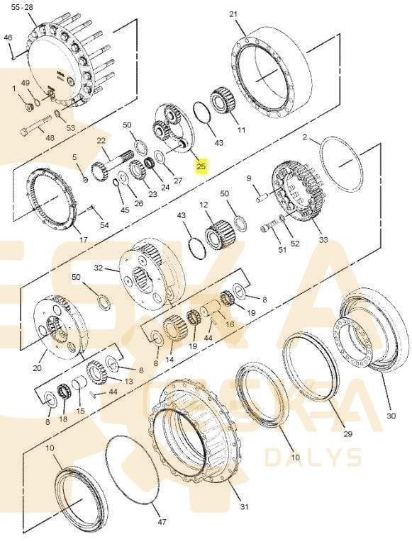 Šoninės pavaros elementas CAT - 1912686 - Vaizdas 3