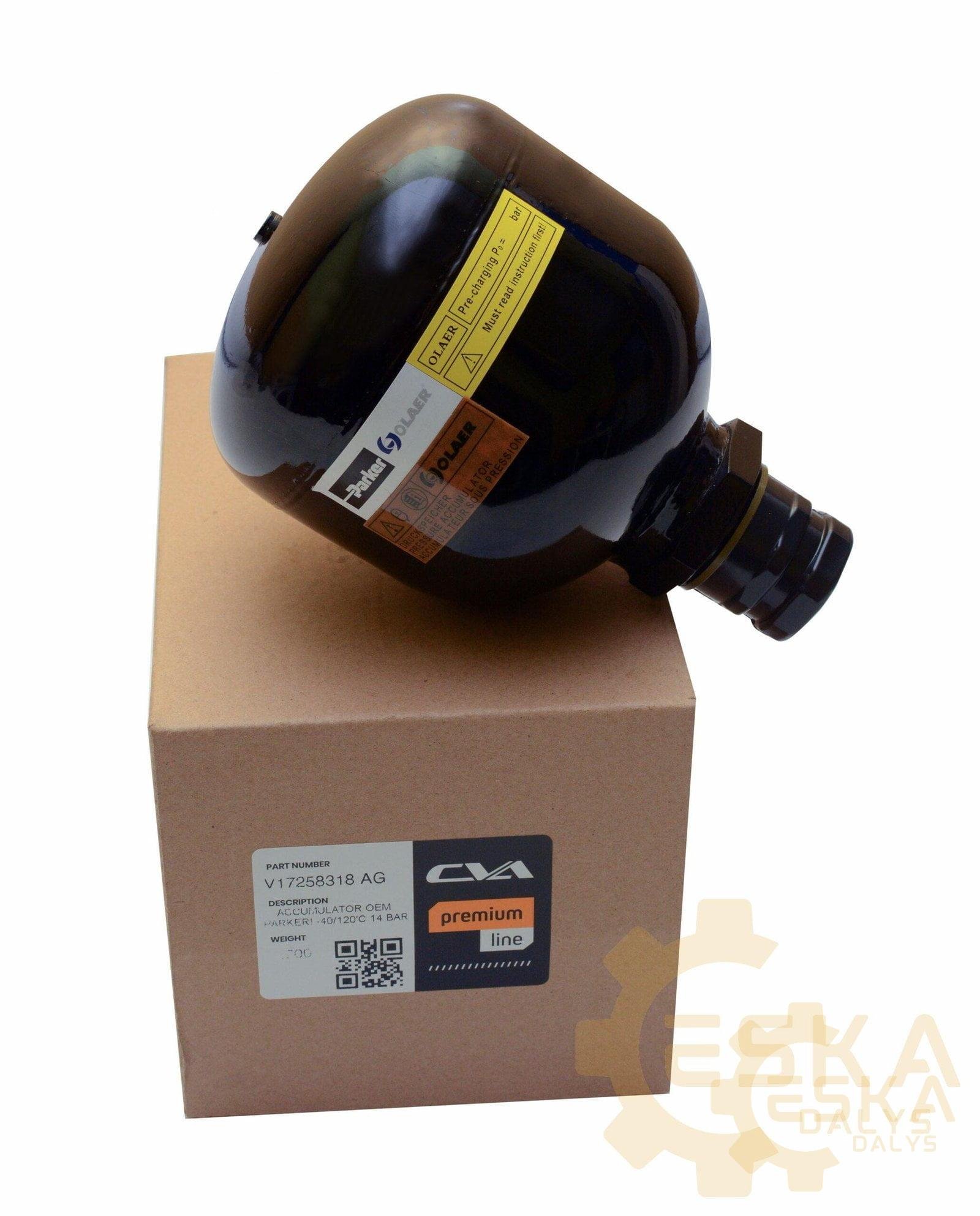 Hydraulic accumulator OEM PARKER! -40/120'C 14 BAR! - 17258318