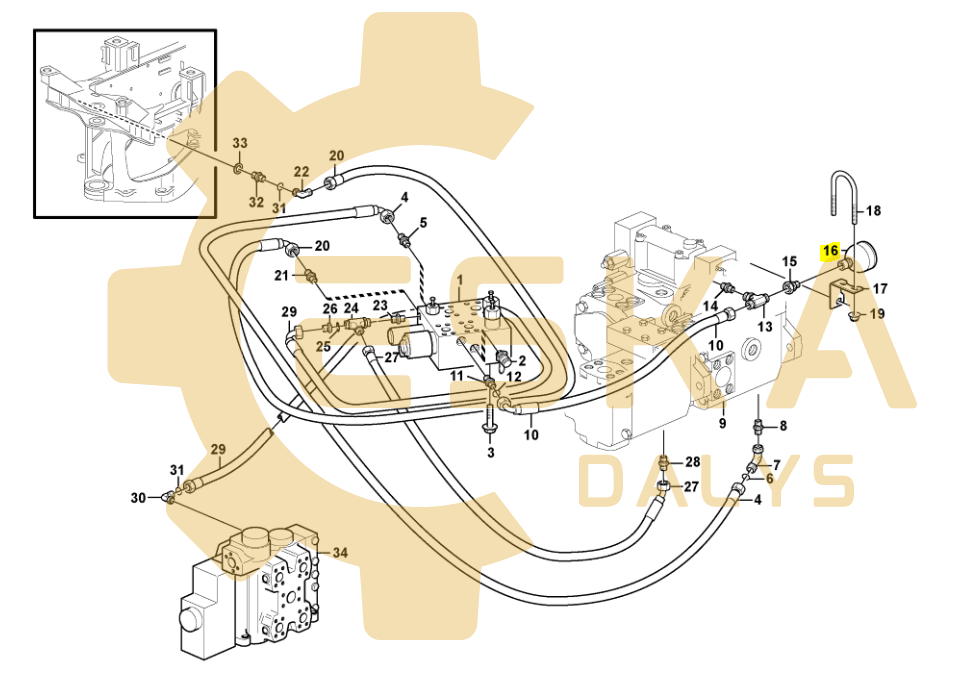 Hidroakumuliatorius OEM PARKER!! -40 / 120"C, 20 BAR - 11163151 - Image 4