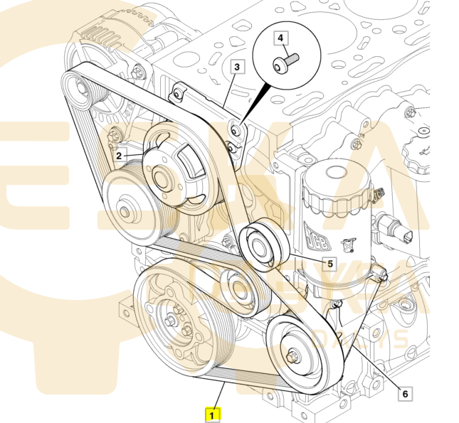 Diržas PK CVA - 320/08609