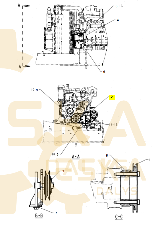 V Diržas CVA - 2552927 - Image 3
