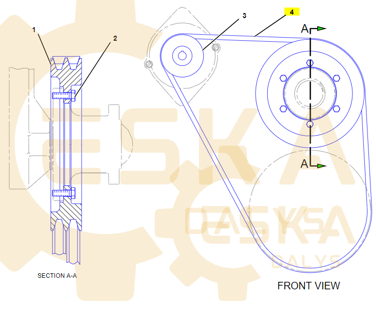 V-Belt CVA (pair) - 9L6640