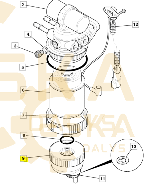 Degalų filtro nusodintuvas - 32/925708 - Vaizdas 4