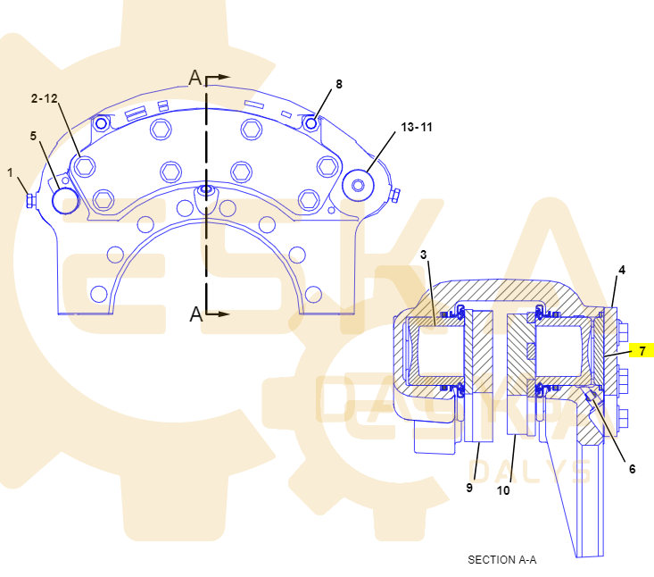 Stabdžių kaladėlė CVA - 9C0566 - Vaizdas 3
