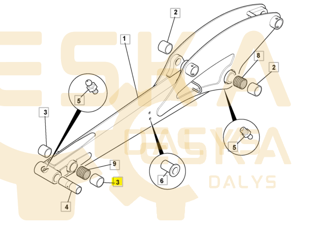 Įvorė Originalas - 232/03907 - Vaizdas 3
