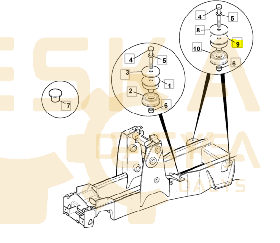 Kabinos pagalvė - 331/34393 - Billede 2