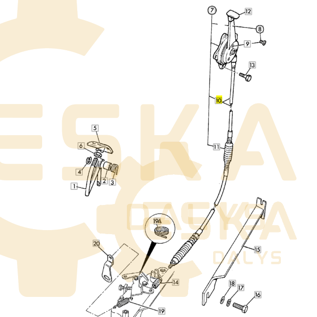 Akseleratoriaus trosas - 910/34901 - Image 2