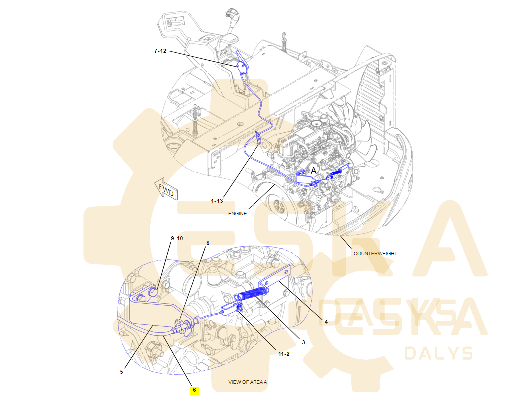 Akseleratoriaus trosas Originalas - 2522335 - Vaizdas 3