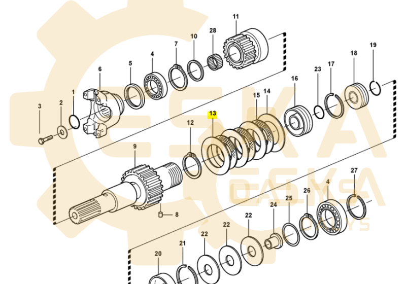 Tarpinis diskas OEM - 11709156 - Image 3