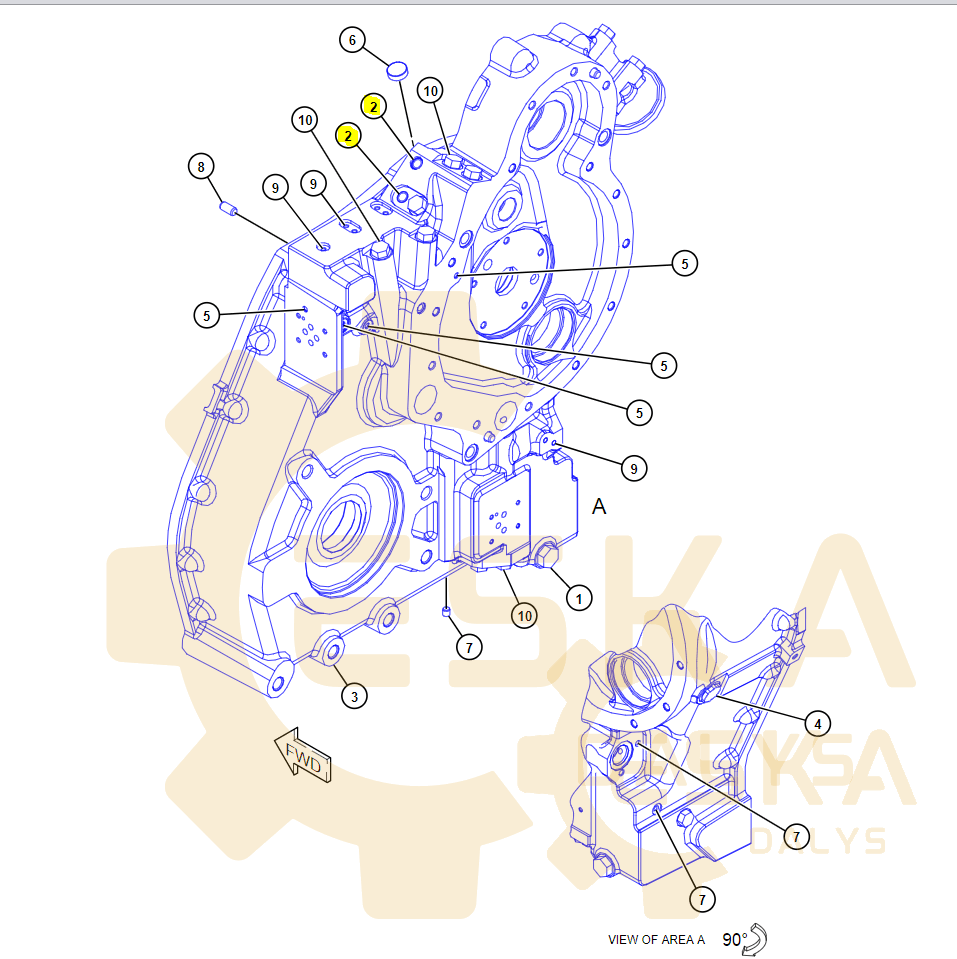 Dangtelis pavarų dežės korpuso - 1223652 - Image 3