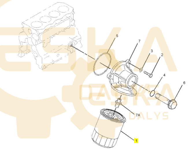 Tepalo filtras - 1R0734