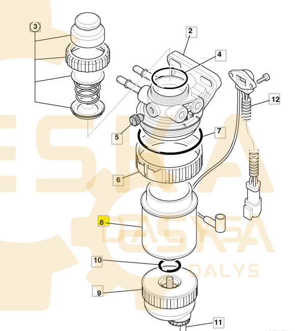 Kuro filtras JCB - 32/925915 - Vaizdas 5
