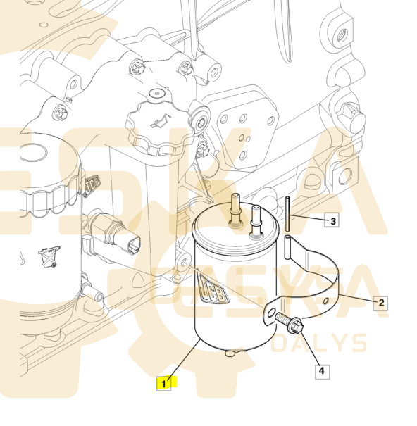 Kuro filtras JCB - 320/07155 - Vaizdas 4