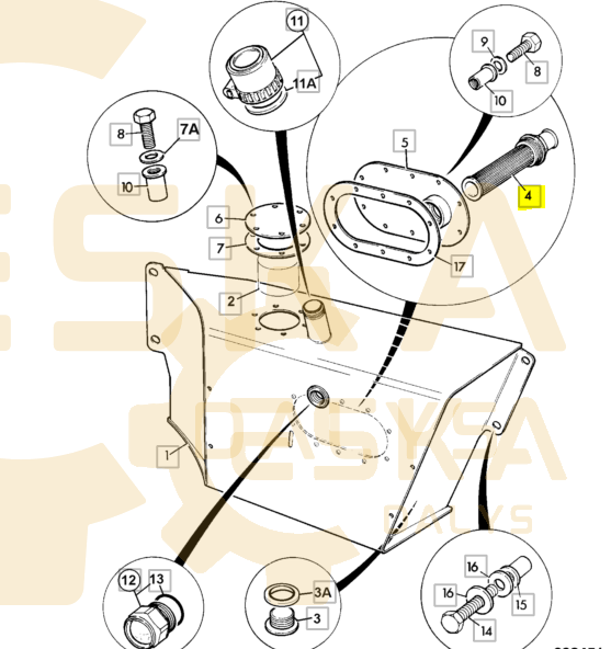 Hidraulinis tepalo filtras CVA - 32/920300 - Vaizdas 3