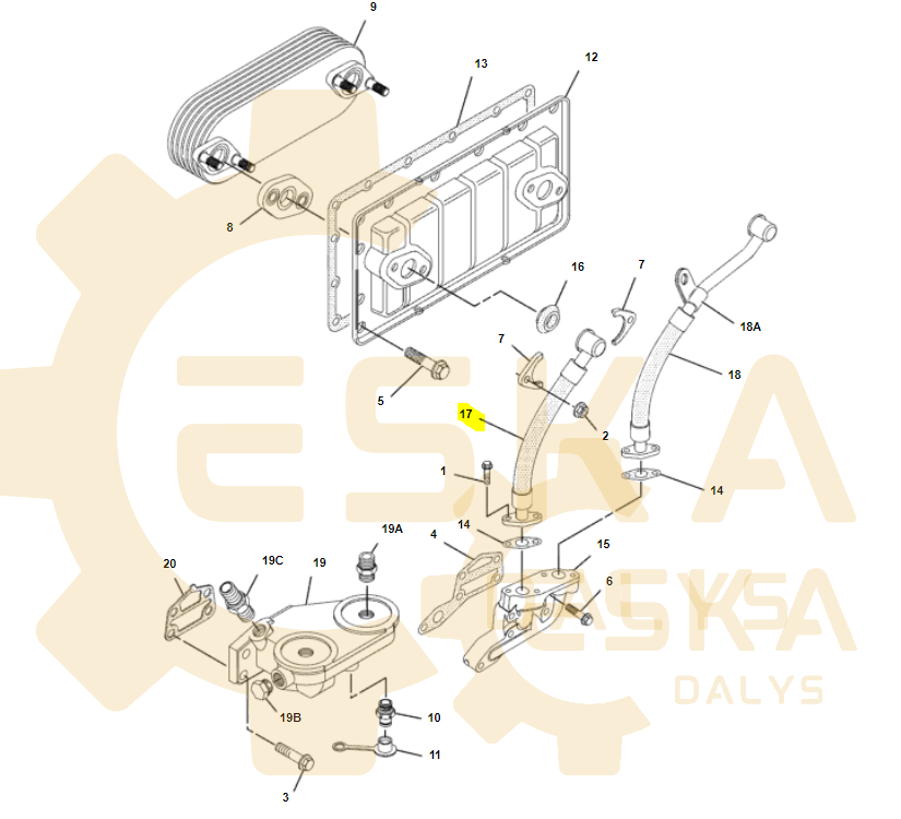 Žarna OEM PERKINS - 2318047 - Vaizdas 5