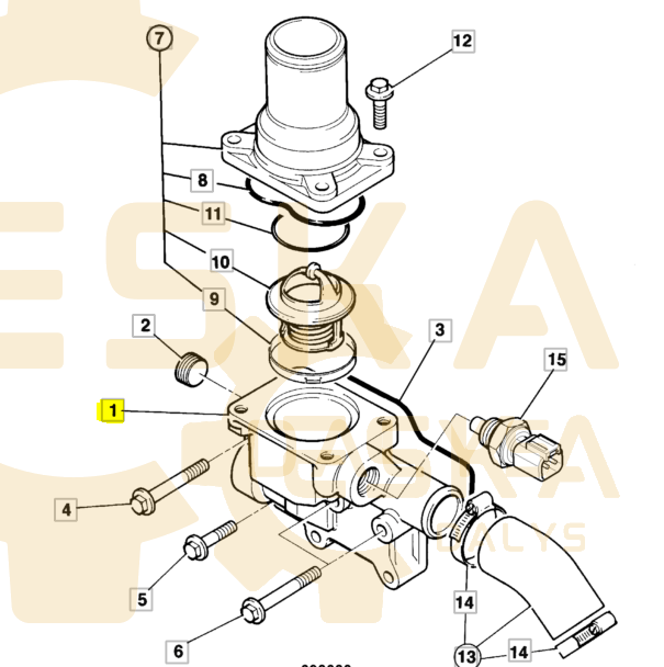 Termostato korpusas CVA - 02/202484