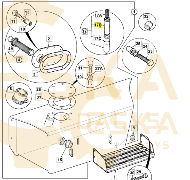 Hidraulinis filtras JCB - 32/925346 - Kuva 4