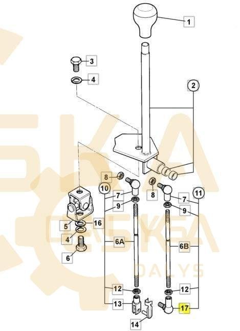 Rutulinio šarnyro galas NX - 123/08001 - Billede 2