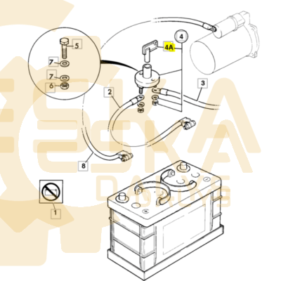 Battery switch key - 701/47401