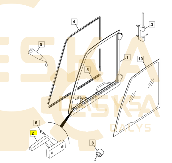 Durų rankenėlė CVA - 331/35148 - Kuva 4