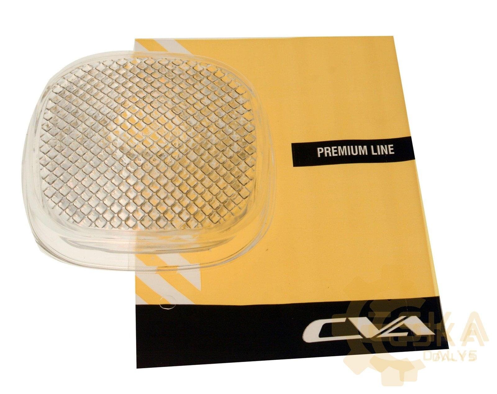 Headlight lens, white CVA - 2093091