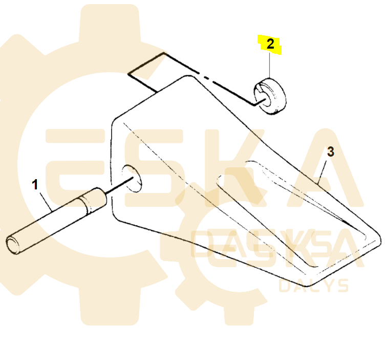 Fiksatorius danties J400 CVA - 8E8409 - Image 3