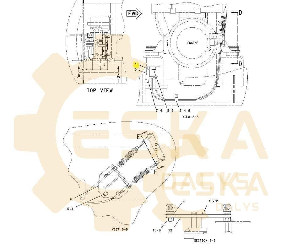 Elektrinis variklio gazo valdymo kabeliai - 2475213 - Vaizdas 3