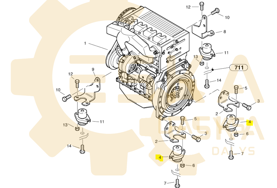 Pagalvė VOLVO OEM - 11306533 - Vaizdas 4