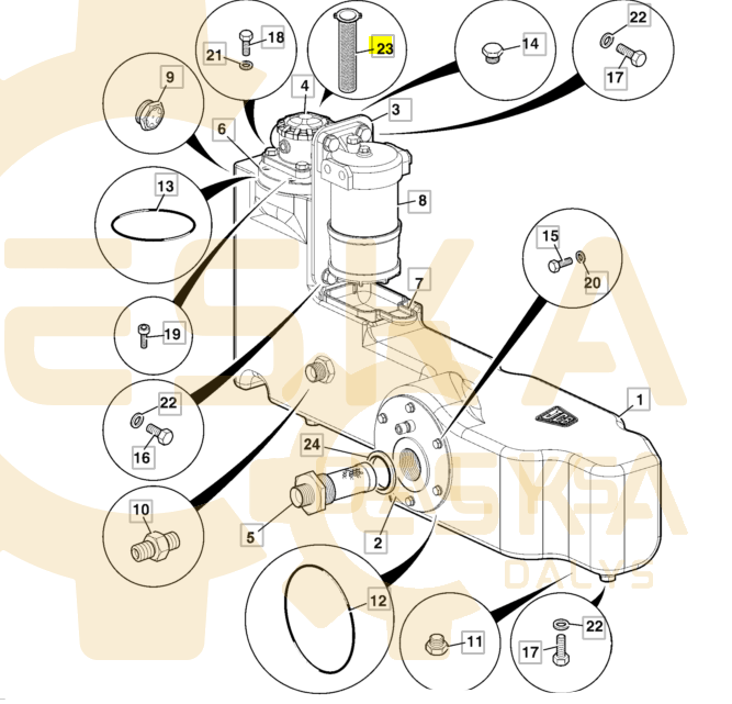 Tepalo filtras CVA - 32/925363 - Vaizdas 3