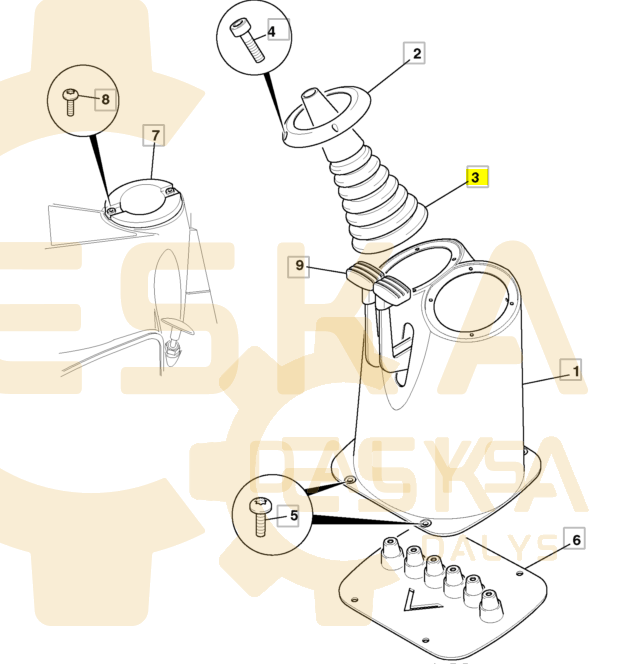 Pavarų svirties apsauga NX - 332/F1130 - Image 3
