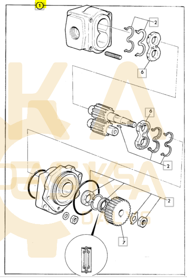 Hidraulinis siurblys PARKER OEM !!! - 20/908100 - Afbeelding 3
