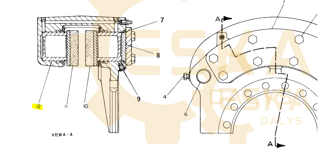 Stabdžių stūmoklis - 4V4852 - Vaizdas 2