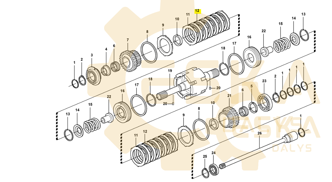 Sankabos diskas OEM - 11709086 - Vaizdas 2