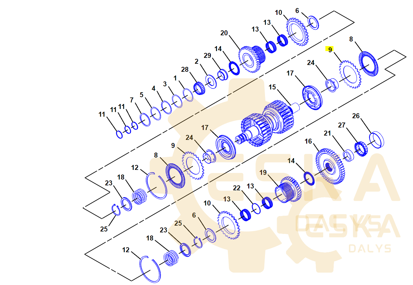 Tarpinis stabdžių diskas - 1221881 - Image 2