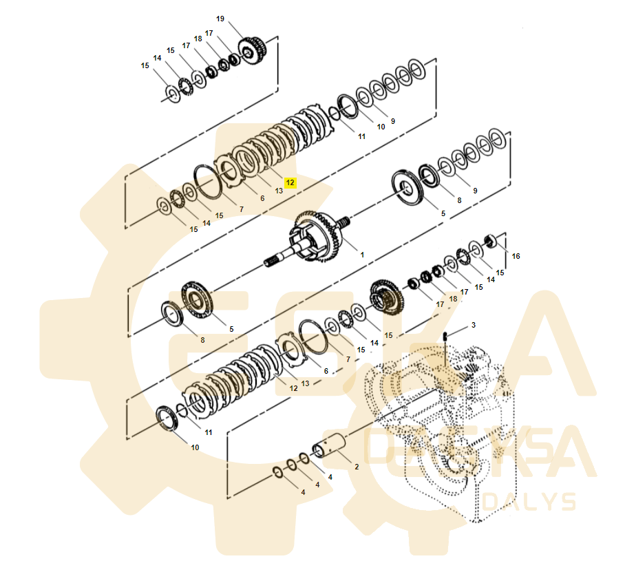 Sankabos diskas CVA - 8I4484