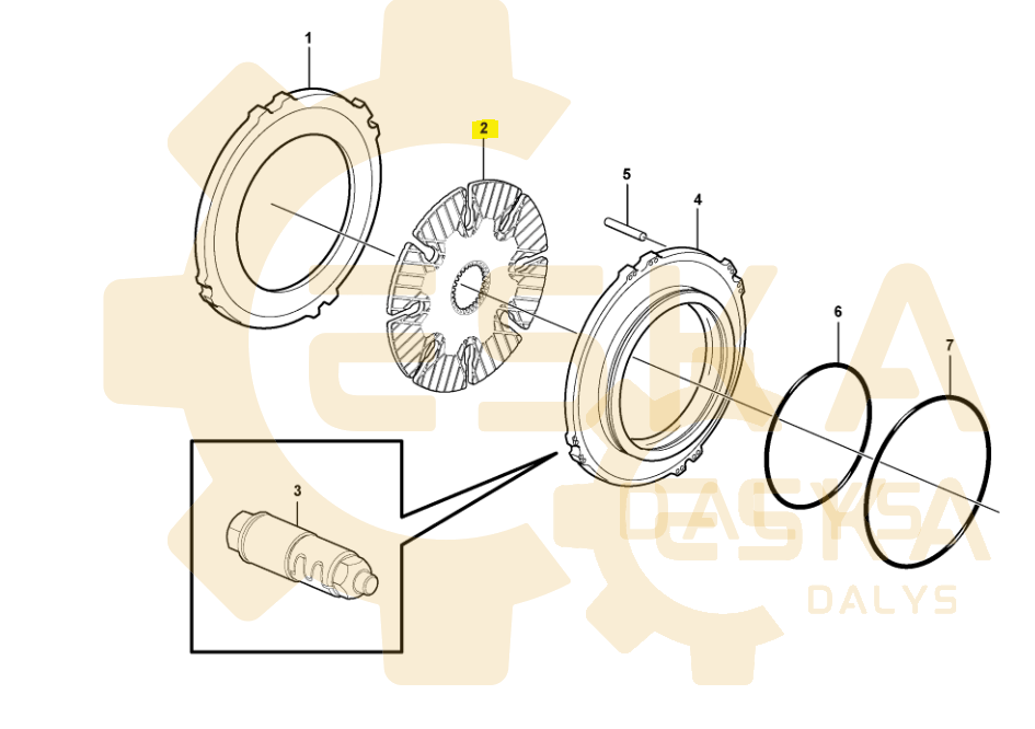 Intermediate brake disc CVA - 15010426