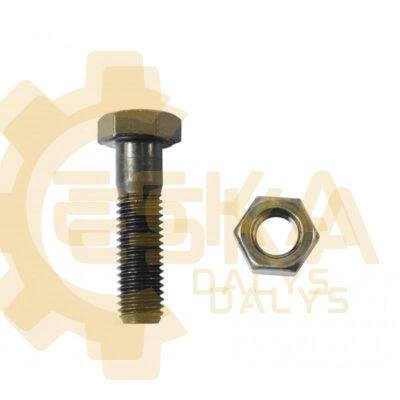 Dvigubo šoninio danties varžtas + veržle mini ekskavatoriui JCB - 826/01112