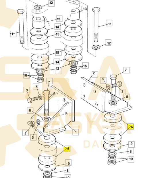 Variklio pagalvė - KRH0781 - Image 3