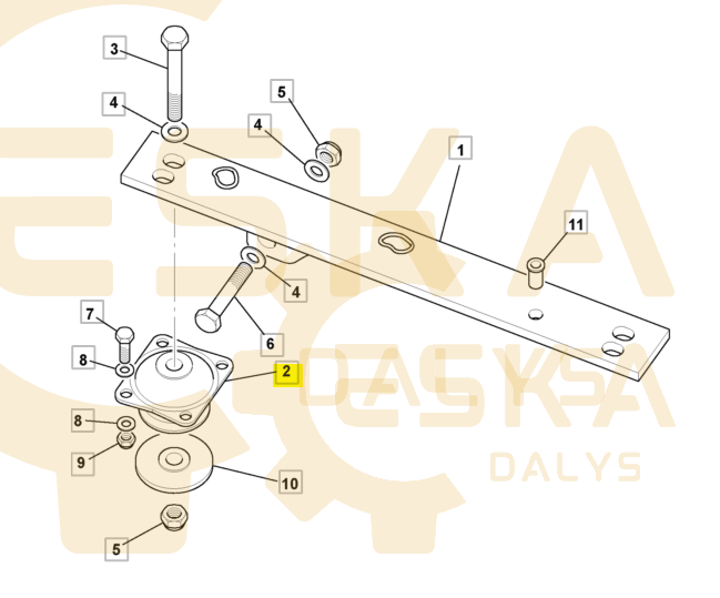 Variklio pagalvė 64.5mm NX - 331/40347 - Image 3