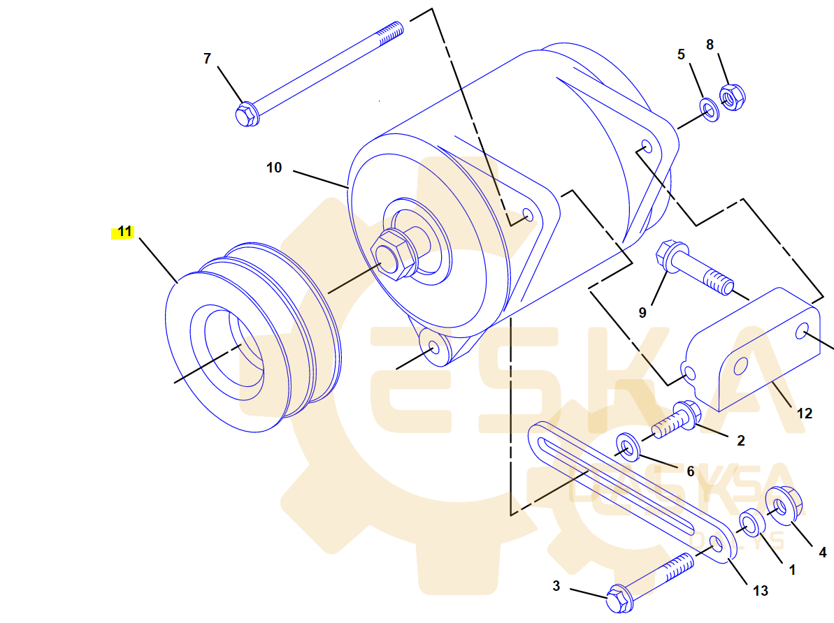 Įtempiklio skriemulys Originalas - 2287391 - Vaizdas 4