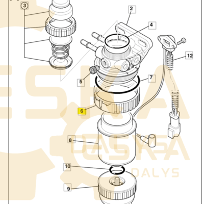 Polttoainesuodattimen CVA erotusrengas - 32/921002