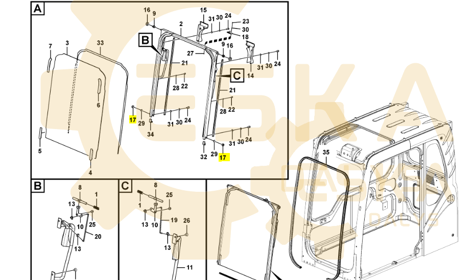 Ritinėlis - lango elementas VOLVO - 14527693 - Vaizdas 2