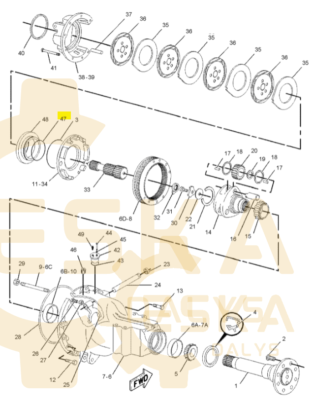 Stabdžių stūmoklio riebokšlis - 9R9410 - Bild 2