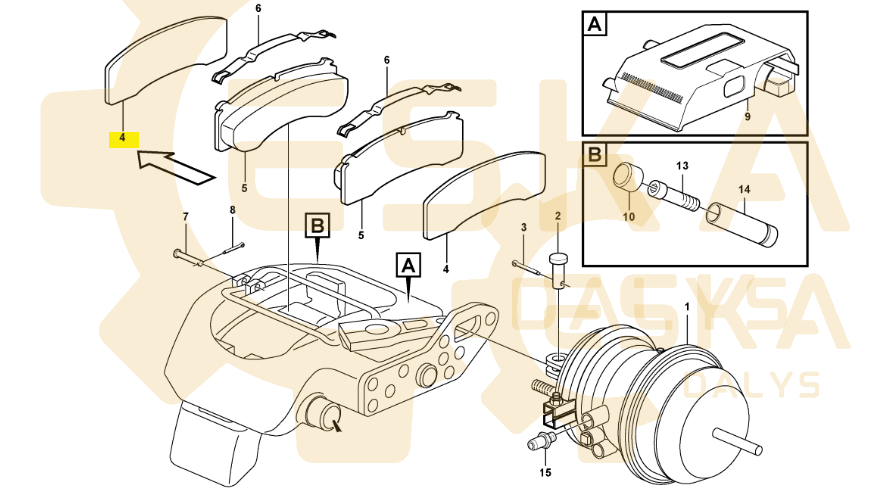 Stabdžių kaladėlių tarpinė VOLVO - 11707758 - Image 2