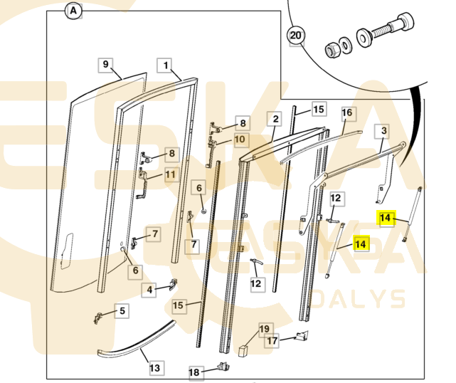 Dujinis amortizatorius CVA - 331/28215 P - Vaizdas 4