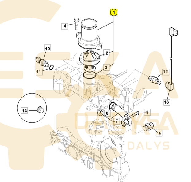 Termostatas OEM - 02/203184 - Bild 2