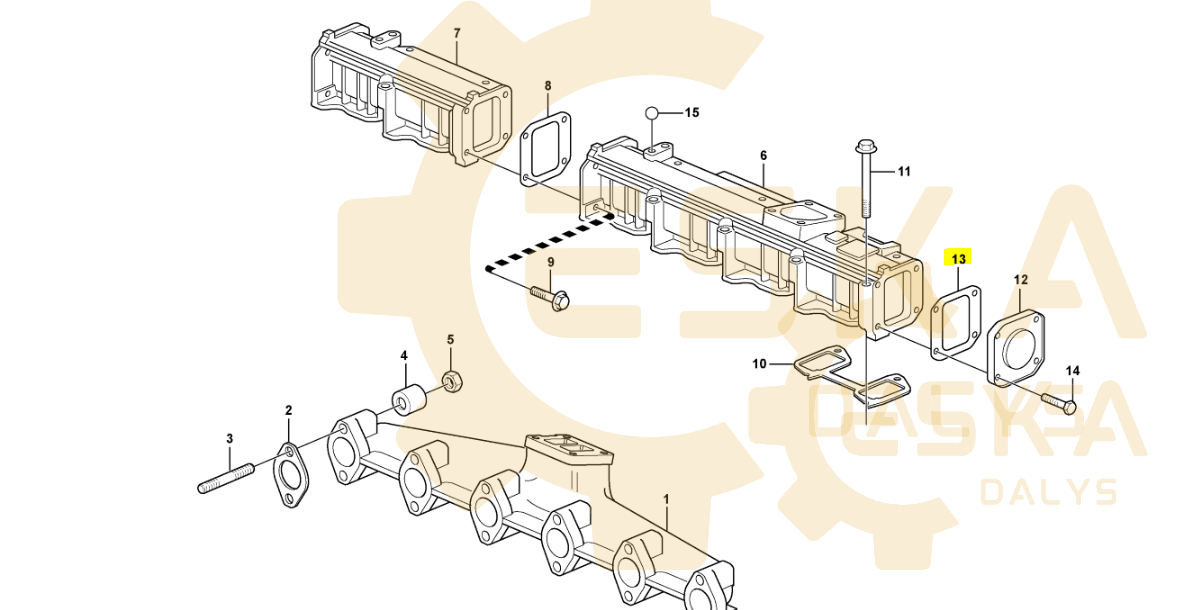 Tarpinė išmetimo kolektoriaus - 20405613 - Image 2