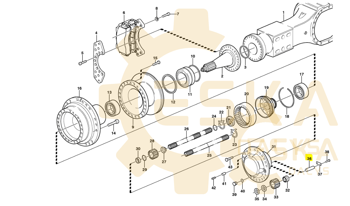 Planetinės pavaros velenas - 11034889 - Vaizdas 2