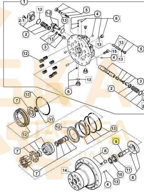 Velenas hidraulinio variklio - 05/909514 - Image 5