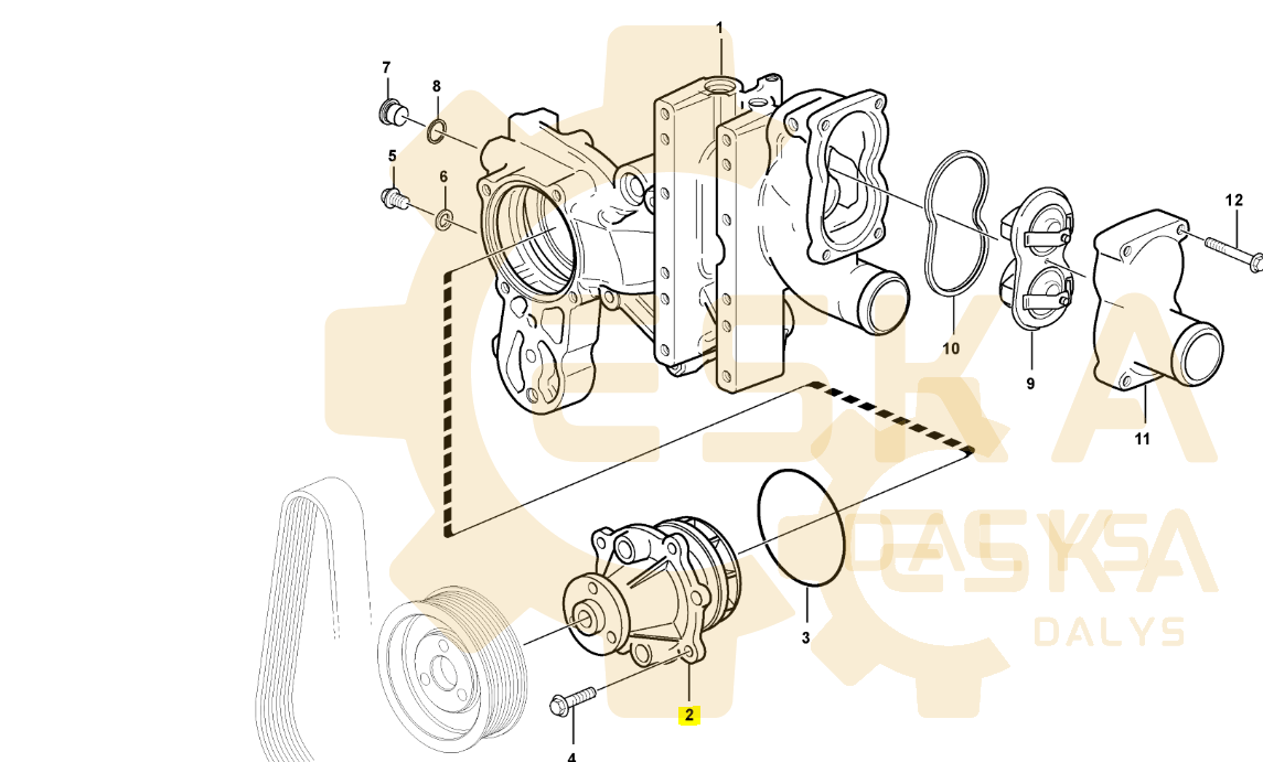 Vandens pompa CVA - 21846126 - Afbeelding 3